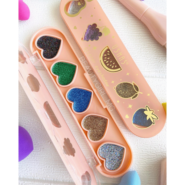 Paleta De Sombras De Ojos Glitter Ushas - Imagen 2