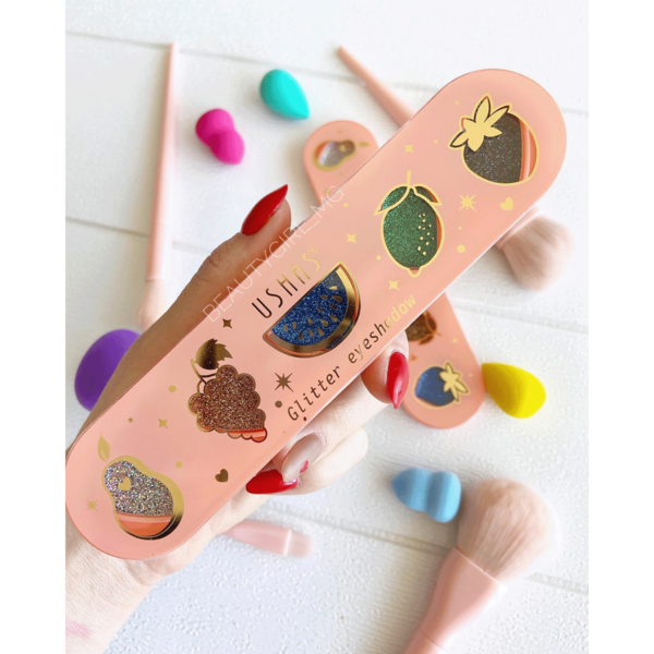 Paleta De Sombras De Ojos Glitter Ushas - Imagen 3