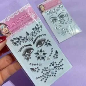 Sticker Autoadhesivo Plateado Pequeño