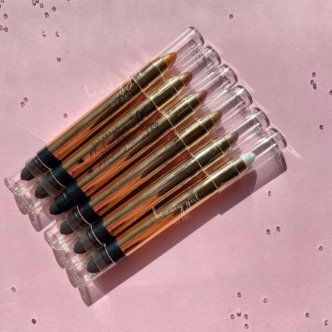 Lapiz Sombra En Crema Metalizada Flamenco - Imagen 2