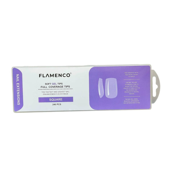 Uñas Soft Gel Tips Flamenco 240 Pcs - Imagen 5
