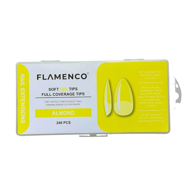 Uñas Soft Gel Tips Flamenco 240 Pcs - Imagen 7
