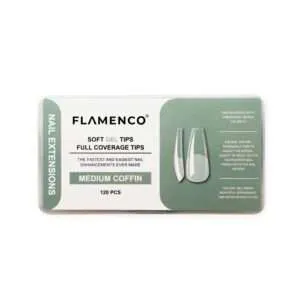 Uñas Soft Gel Tips Flamenco 120 Pcs