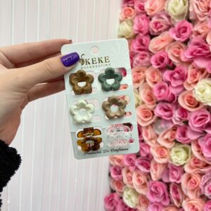 Mini Pinches De Cabello Flor Ref:73393