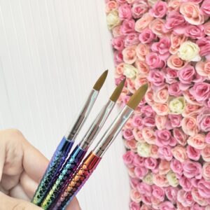 Set 3 Pinceles Para Acrílico Sirena