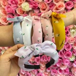 Cintillo De Lazo Con Flores Ref: 13650