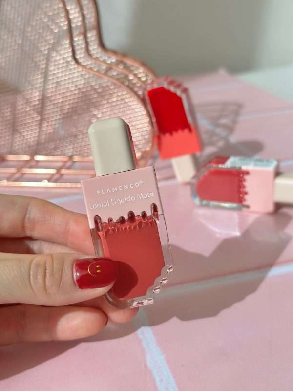 Labial Paleta Liquido Mate Flamenco - Imagen 2