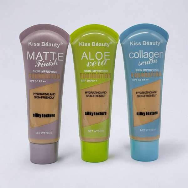 Base De Maquillaje En Crema Con Colageno 50Ml Kiss Beauty