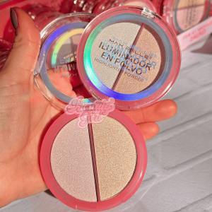 Iluminador En Polvo 2 Tonos Max Belle