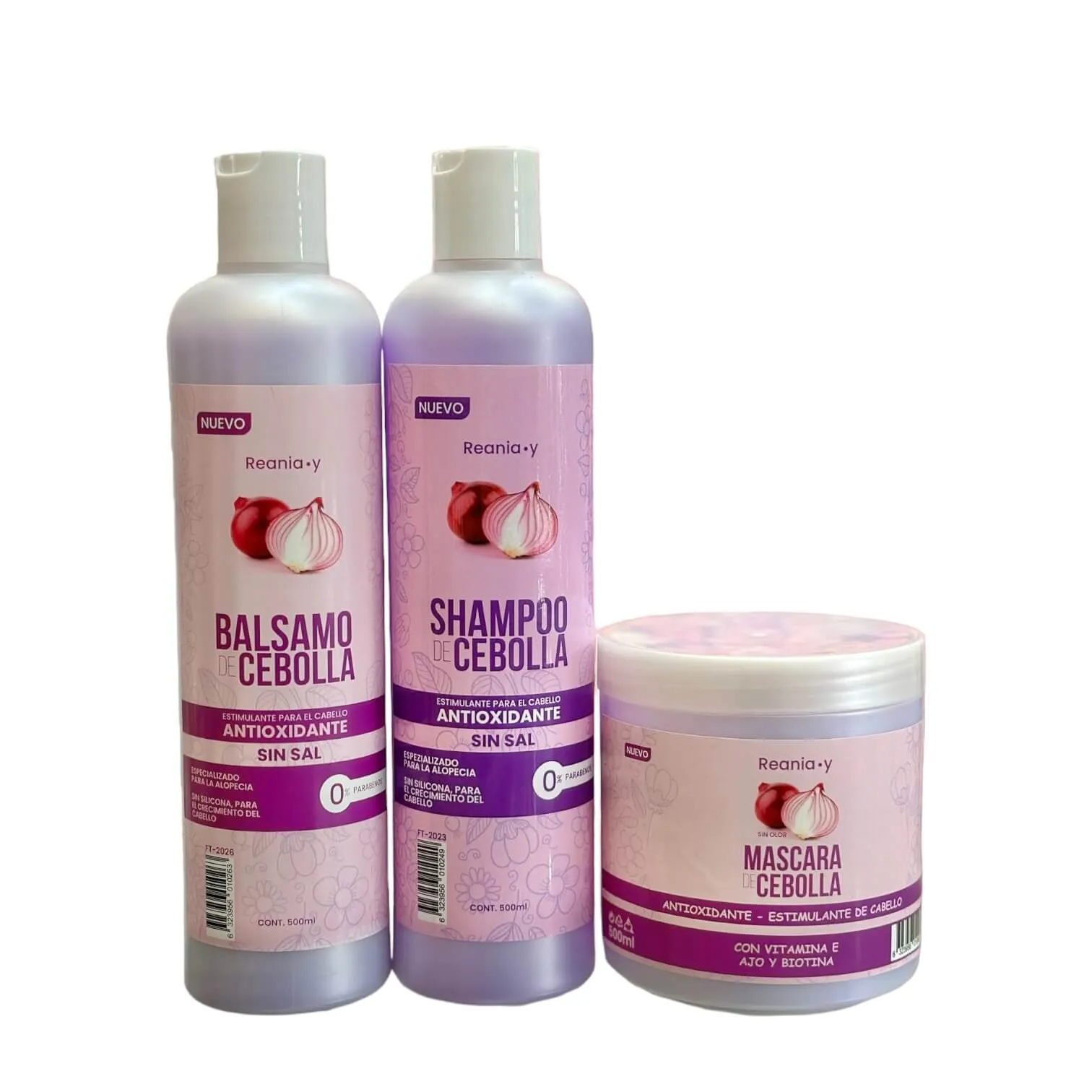 Kit De Cuidado Capilar Cebolla 3Pcs