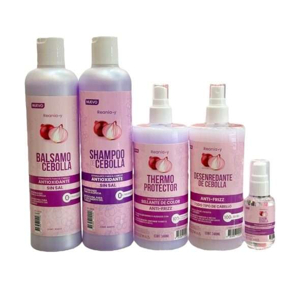 Kit De Cuidado Capilar Cebolla 5Pcs