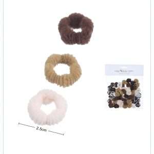 Mini Coles De Cabello Marrones Flor