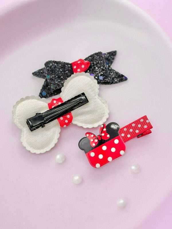 Mini Pinches Minnie De Niñas - Imagen 2