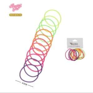 Set De 12 Coles Elasticos De Cabello Fluor Ref:89678