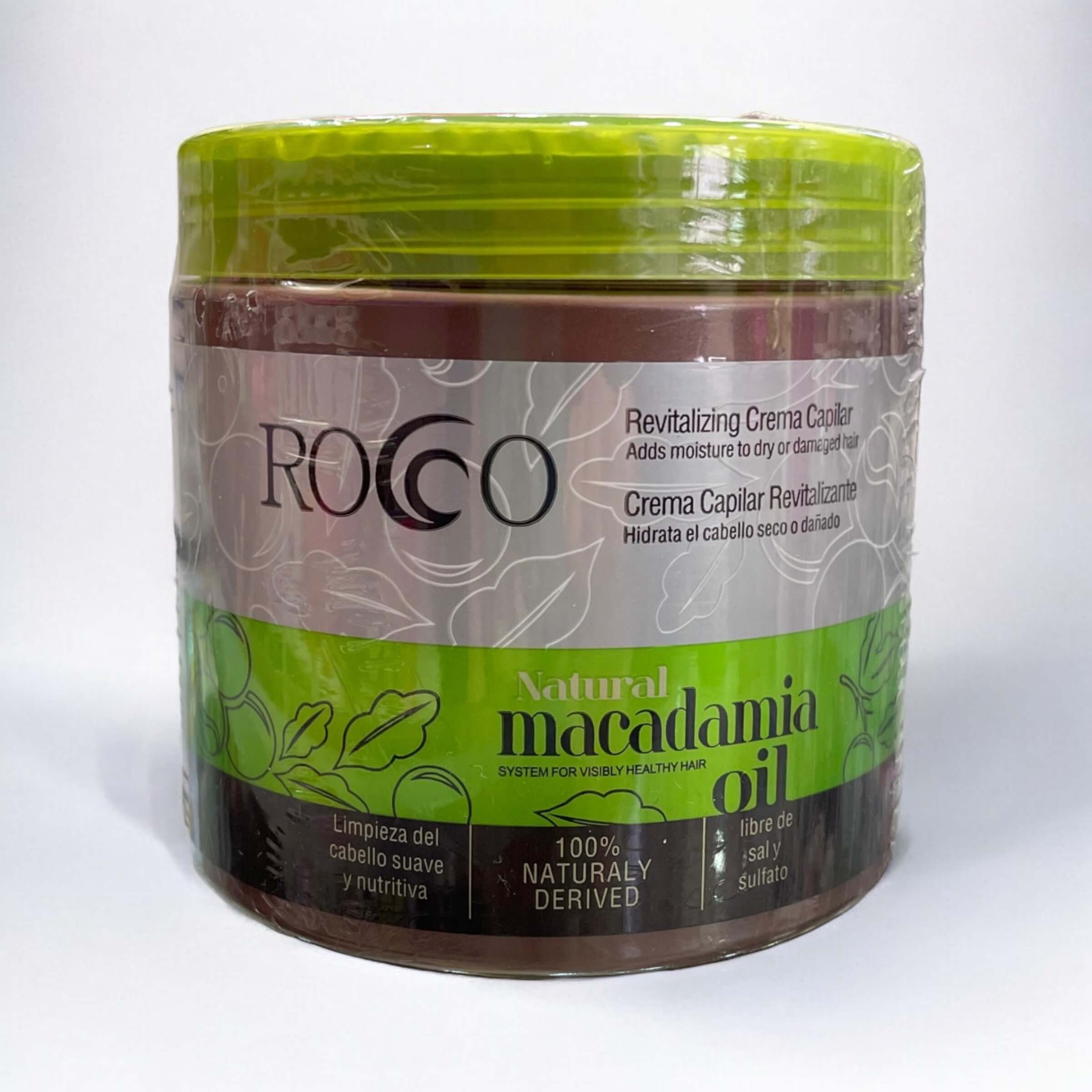 Crema capilar Revitalizante Rocco Natural Macadamia oil 500ml