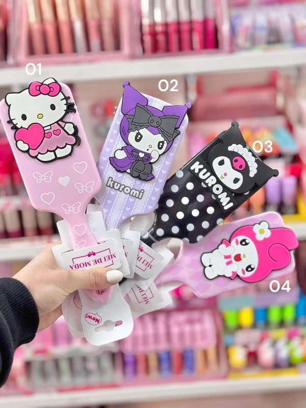 Cepillo de cabello cabello Hello Kitty con relieve