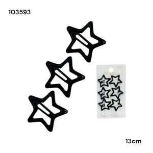 Set de 6 mini pinches de cabello estrella ref: 103593