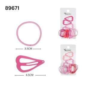 Set de mini pinches y coles de cabello Ref:89671