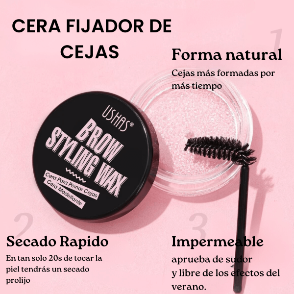 Fijador de cejas Ushas Cera moldeante - Imagen 2