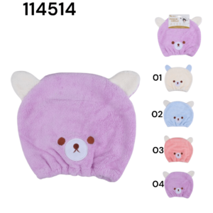 Gorro de toalla de cabello para niñas ref: 114514