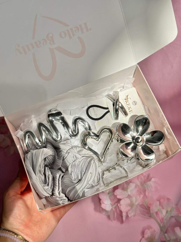 Box accesiorios Capilares 6pcs plateado