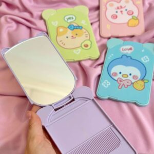 Espejo de cartera Cuadrado con orejitas