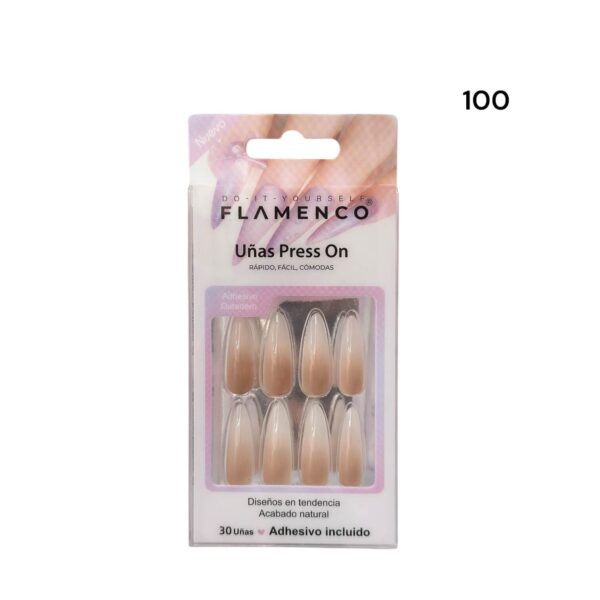 Uñas Press On 24 Pcs Flamenco - Imagen 42