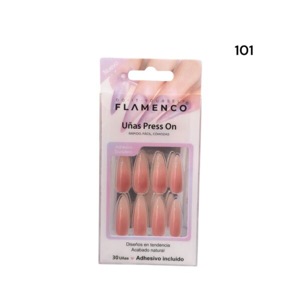Uñas Press On 24 Pcs Flamenco - Imagen 43