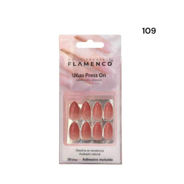 Uñas Press On 24 Pcs Flamenco - Imagen 51