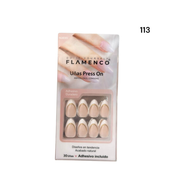 Uñas Press On 24 Pcs Flamenco - Imagen 55