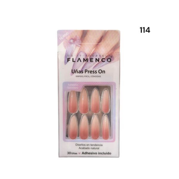 Uñas Press On 24 Pcs Flamenco - Imagen 56