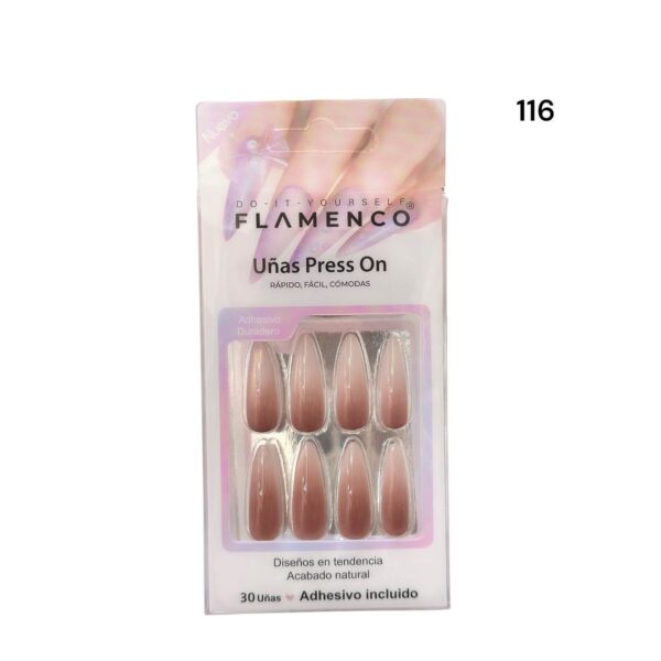 Uñas Press On 24 Pcs Flamenco - Imagen 58