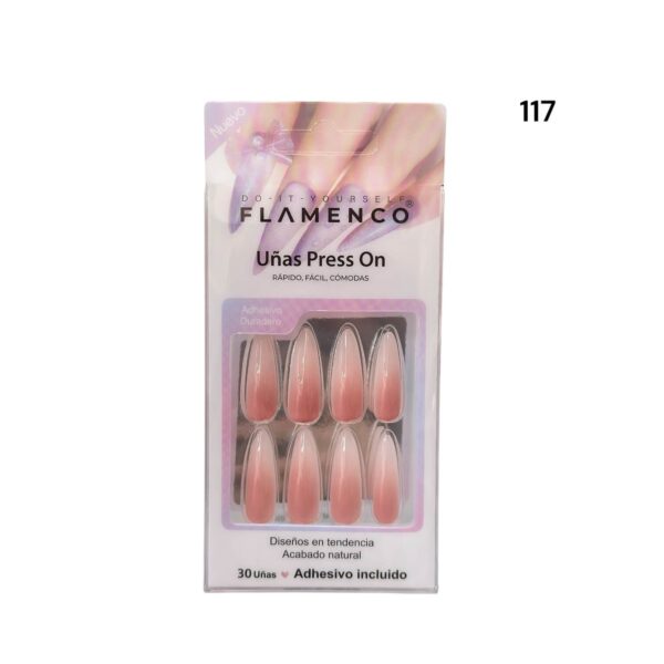 Uñas Press On 24 Pcs Flamenco - Imagen 59