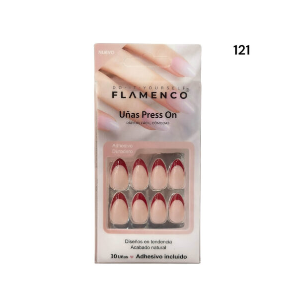 Uñas Press On 24 Pcs Flamenco - Imagen 63