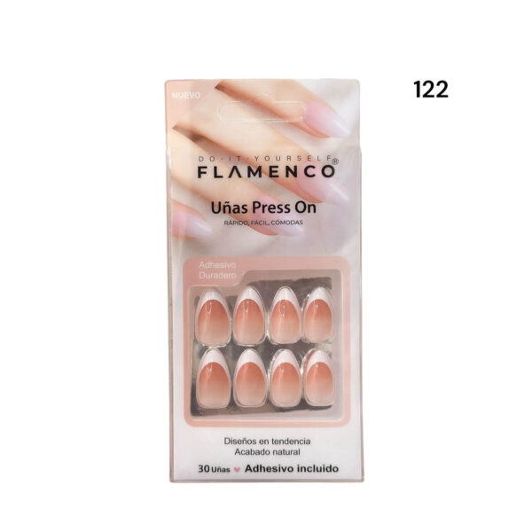 Uñas Press On 24 Pcs Flamenco - Imagen 64