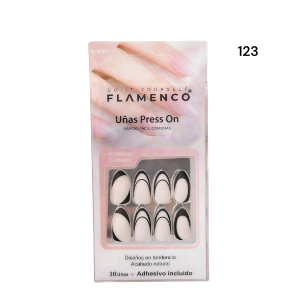 Uñas Press On 24 Pcs Flamenco - Imagen 65
