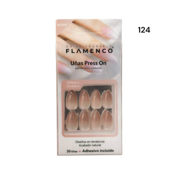 Uñas Press On 24 Pcs Flamenco - Imagen 66