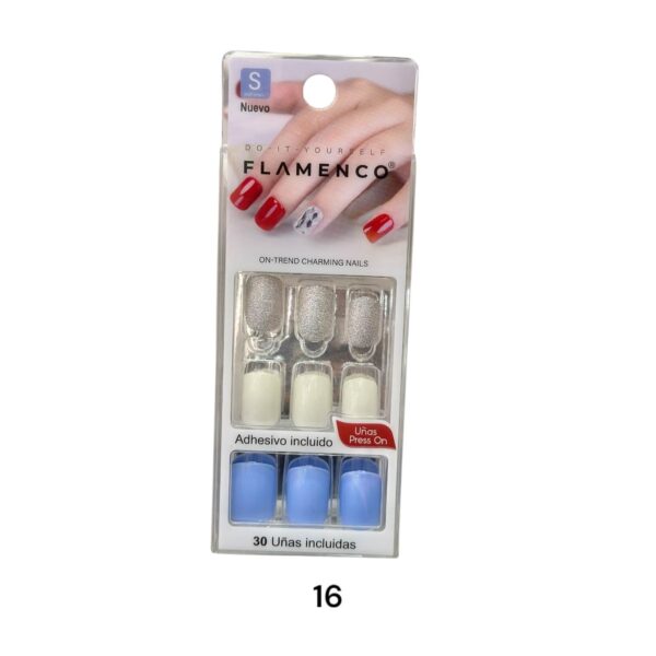 Uñas Press On 24 Pcs Flamenco - Imagen 17