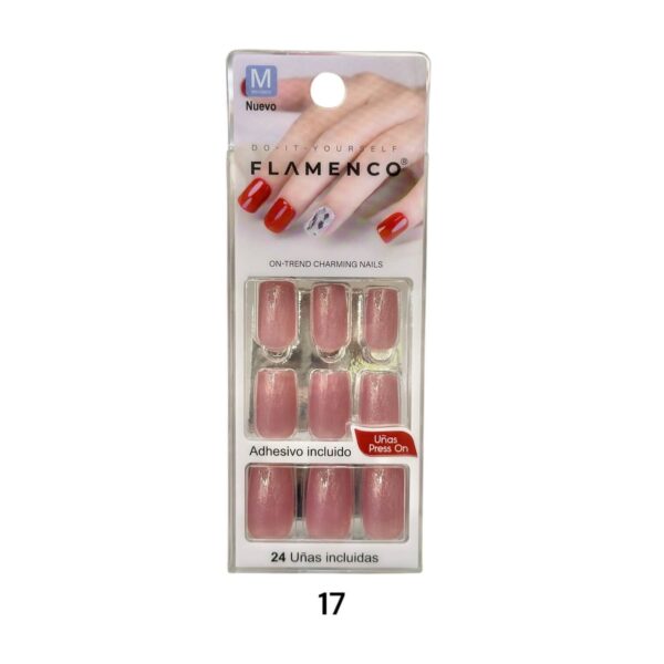 Uñas Press On 24 Pcs Flamenco - Imagen 18