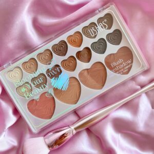 Paleta de sombras corazones Ushas 18 tonos