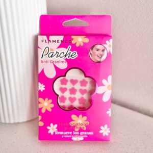 Parches anti acne Flores y corazones Flamenco 48pcs