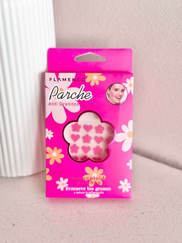 Parches anti acne Flores y corazones Flamenco 48pcs