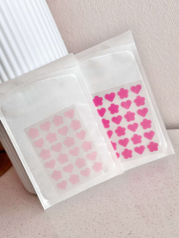 Parches anti acne Flores y corazones Flamenco 48pcs - Imagen 2