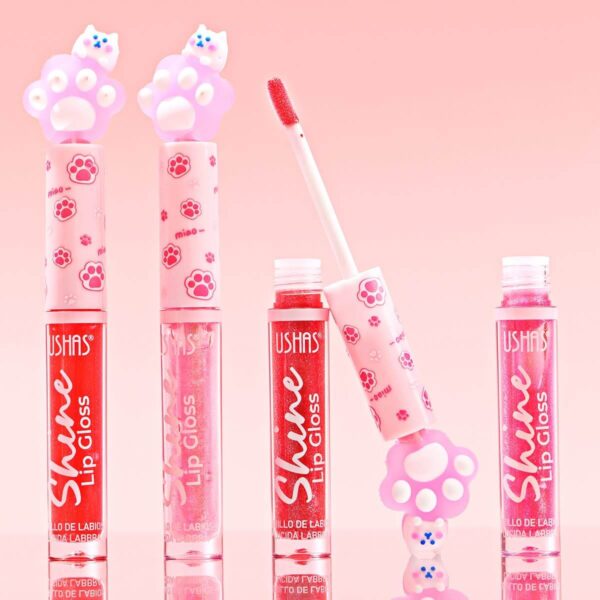 Lip gloss Ushas Gatito con destellos