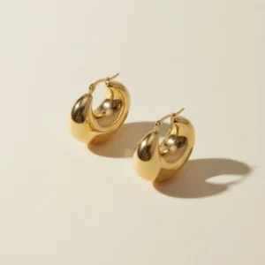 Aros Chunky Hoop Dorados