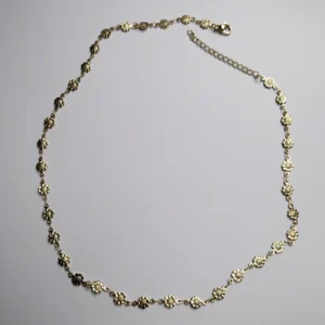 Choker Floral Golden Bloom