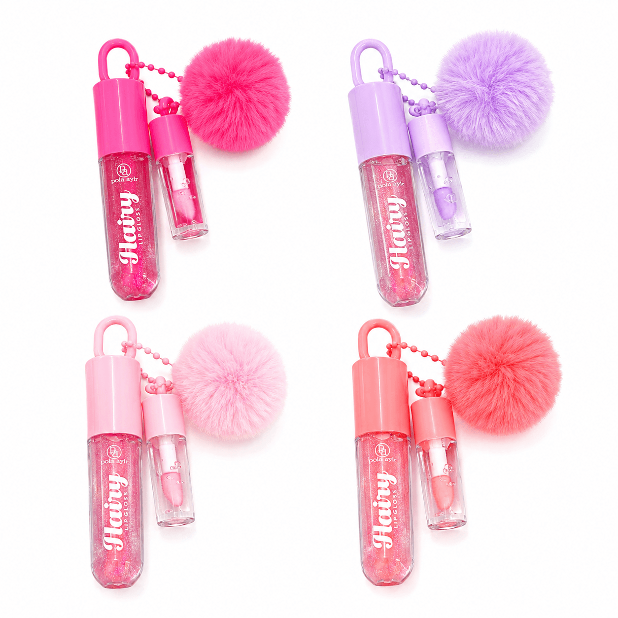 Gloss Mágico Doble Con Pompón