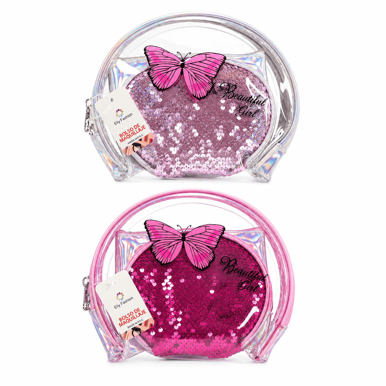 Cosmetiquero Mariposa 3 En 1