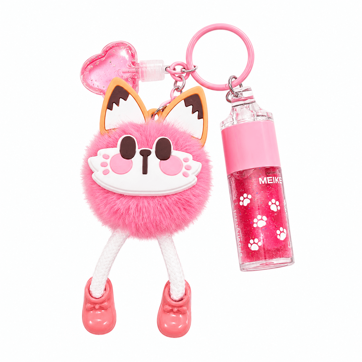 Gloss Llavero Pompon Con Monito