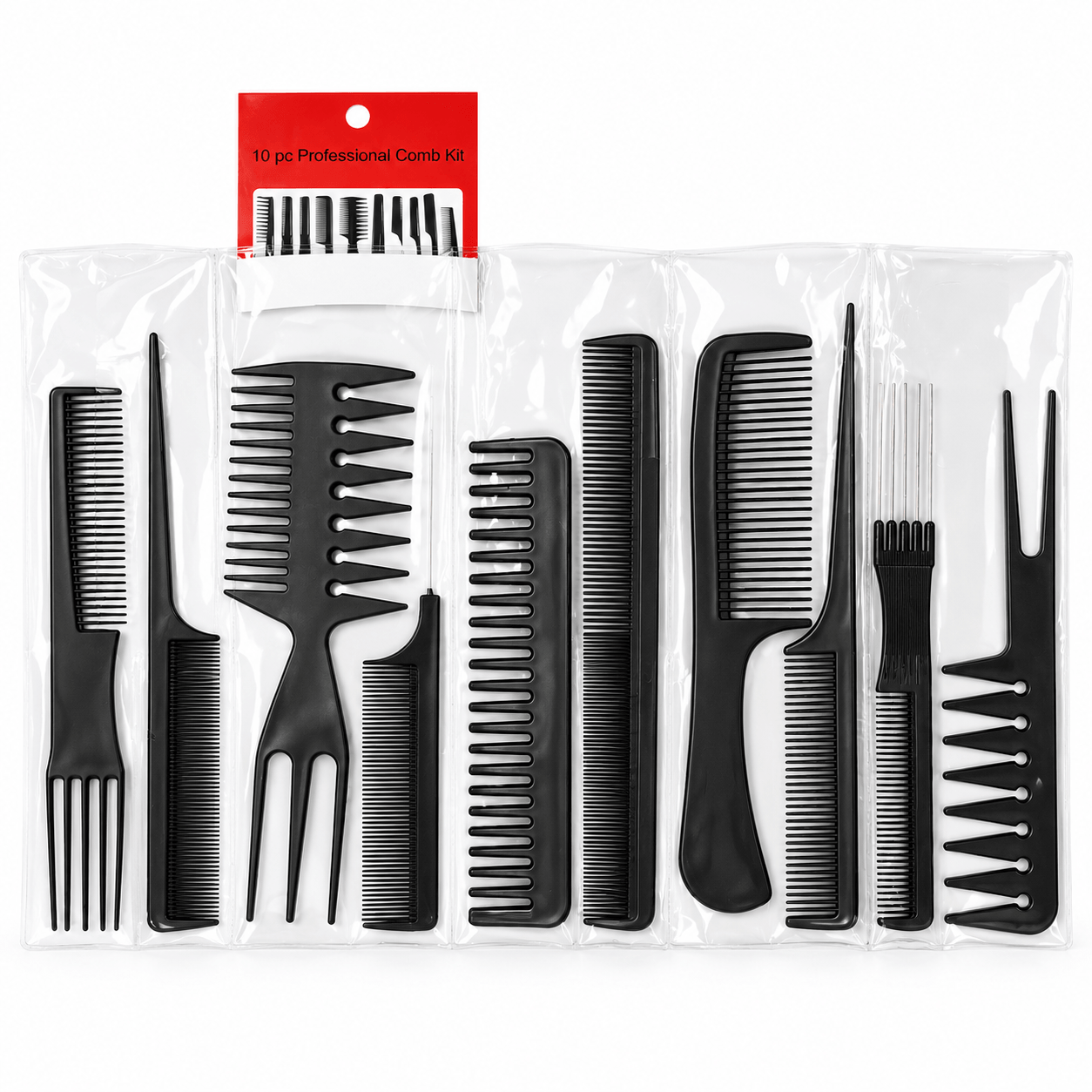 Set 10 Peinetas Peluquería Profesional